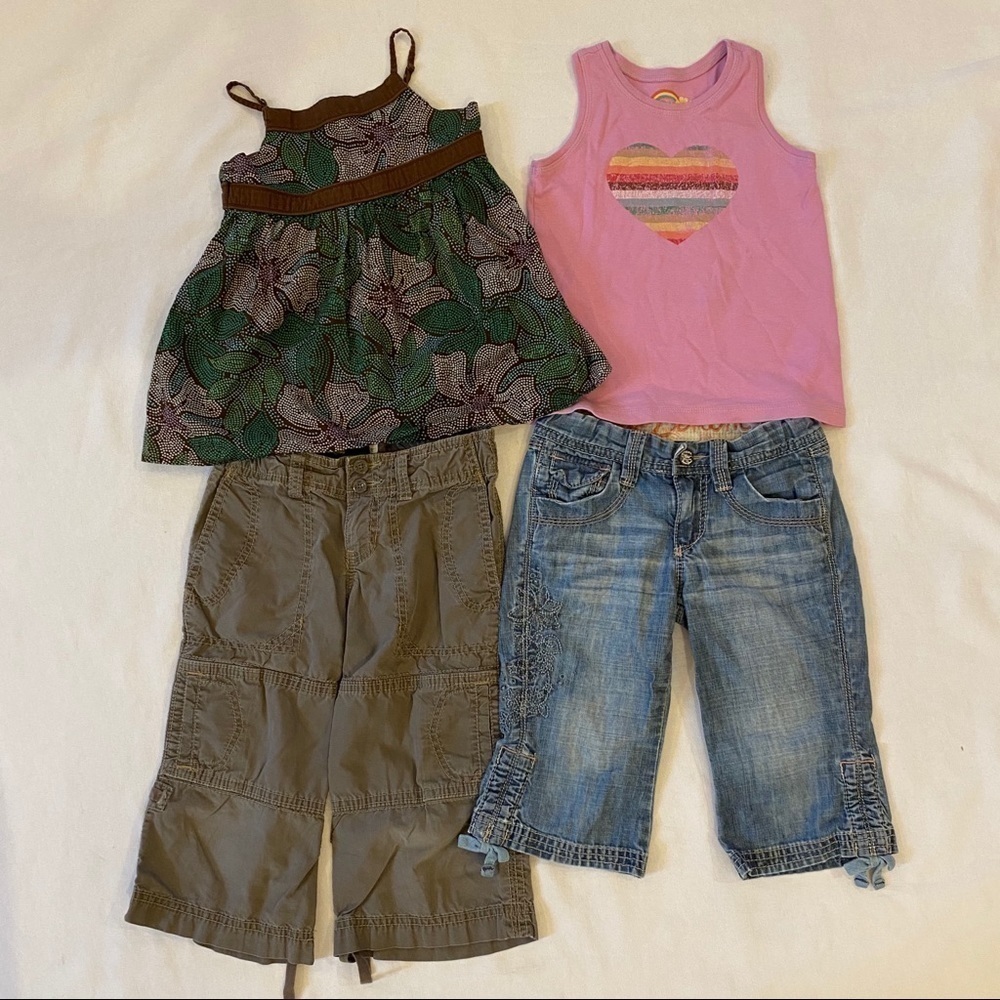 Bundle of 4 Girls GAP Summer Clothes Size 5 Yrs